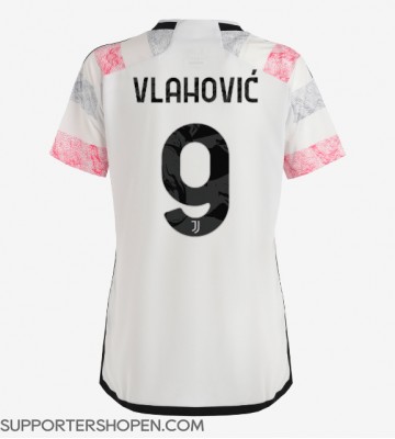 Juventus Dusan Vlahovic #9 Borta Matchtröja Dam 2023-24 Kortärmad